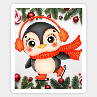 Penguin Holidays Sticker